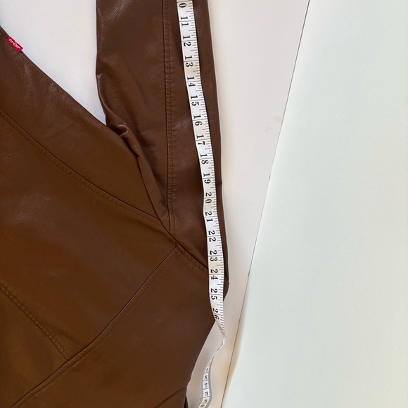 Levi's Women's Brown Faux Leather Jacket - Picture 9 of 11